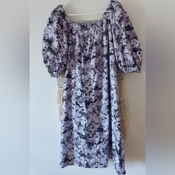 Remain Birger Christensen Una Organic Cotton Poplin Midi Dress Puff Sleeves - Picture 2 of 6